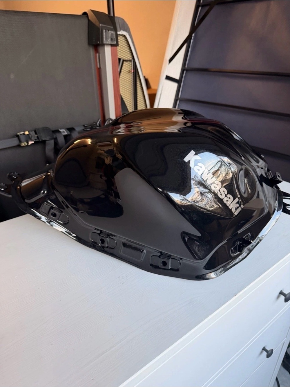 OEM Kawasaki Z650 Fuel Tank Black New With Small Dent